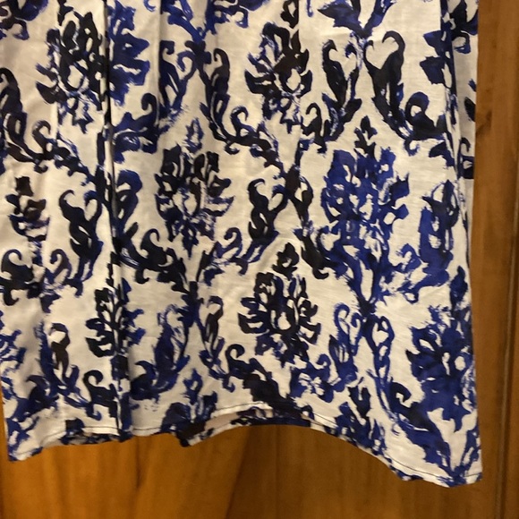 Milly Minis Girls V-Neck Coverup Blue/White Print Size 14 NWT - Picture 2 of 11
